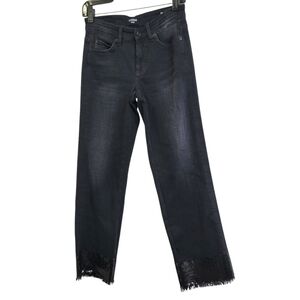 Cambio  sequined raw hem  mid rise Denim jeans